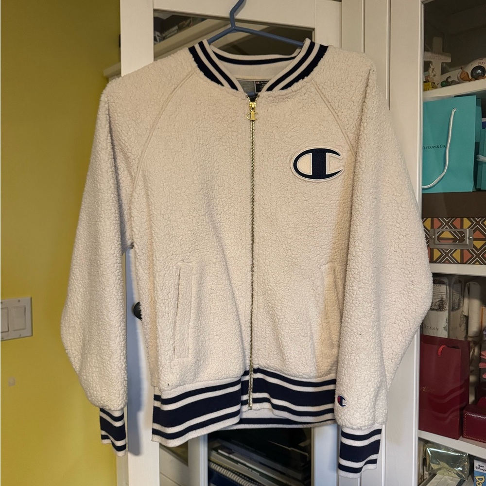 Champion Cream Sherpa Jacket